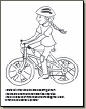 Page 6-Safety Girl stays safe so she doesn't get hurt. She wears a helmet when she rides her bike. She also looks both ways before crossing the street. What do you do to stay safe?