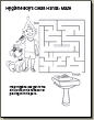 Page 11-Hygiene Boy's Clean Hands: Maze. Help Hygiene Boy get to the sink to wash his hands after playing with his pets. 