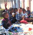 Children at an AIDS hospice for orphans in South Africa