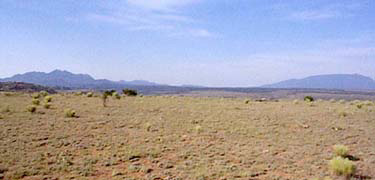 View looking north of Jornada del Muerto landscape in southern New Mexico