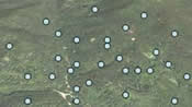 an image of inventory plots on an aerial photo