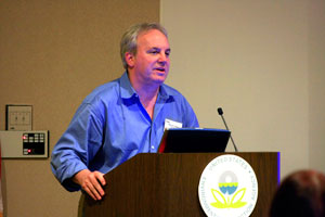 Cullen delivered the opening talk of the second session of the meeting.