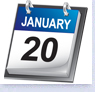 January 20 calendar