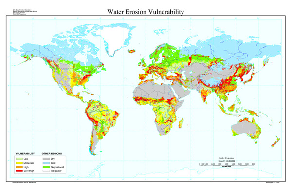 Vulnerability to Water Erosion Map