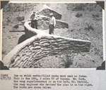 1935 SCS photo shows a (flood or erosion) control structure built by the Civilian Conservation Corps