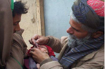  Elder giving Polio drops