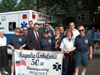 Congressman Rob Andrews congratulates the Magnolia Ambulance Company for 50 years of service to the community