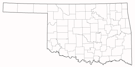 Image showing a county map of Oklahoma