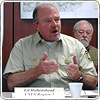 Forest Service employee Ed Hollenshead speaks at meeting.