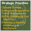 A listing of the five strategic priorities.