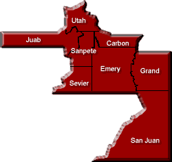 Central/Eastern Utah Map