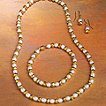 Pearl and Gold Nugget Jewelry