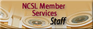 Banner link to Online Guide to NCSL Services for Legislative Staff