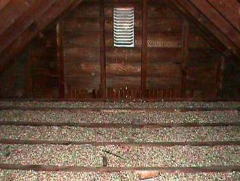 Attic Containing Vermiculite Insulation