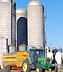 Tractor and silo