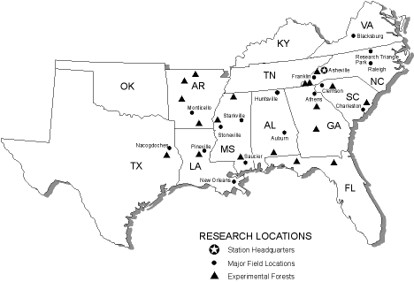 [Photo] Southern Research Station - Map