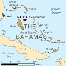 Map - The Bahamas