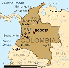 Map - Columbia