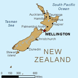 Map - New Zeland