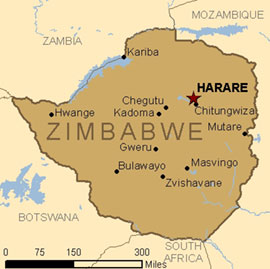 Map - Zimbabwe