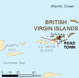 Map - British Virgin Islands