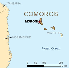 Map - Comoros