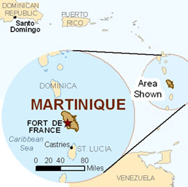 Map - Martinique