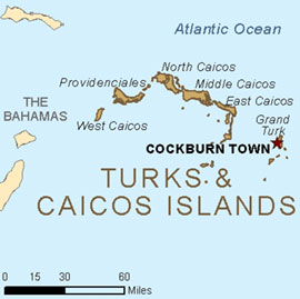 Map - Turks and Caicos Islands