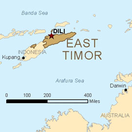 Map - East Timor