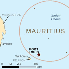 Map - Mauritius