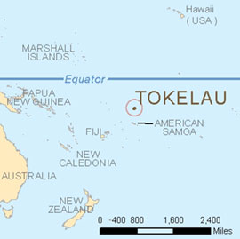 Map - Tokelau