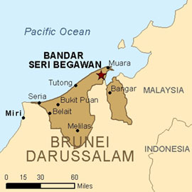 Map - Brunei Darussalam