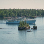 Ranger III is the largest ship that transports visitors and freight to Isle Royale National Park.  The ship every 5 years is taken to dry dock for inspection.