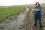 NRCS soil conservation technician named Melinda Tague