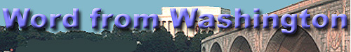 Word from Washington header bar