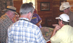 (from left) AWCC Director Pete Heard, NRCS AWCC Biologist Philip Barbour Project Manager Mississippi State University Dr. Wes Burger, and landowner Jimmy Bryan (NRCS image -- click to enlarge)