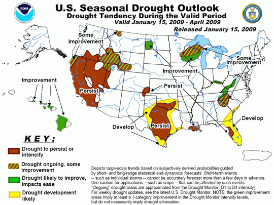 United States Seasonal Drought Outlook