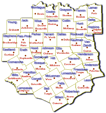 Ft. Worth NWS County Warning Area
