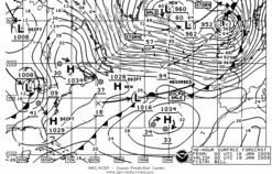 Latest 48 hour Atlantic surface forecast