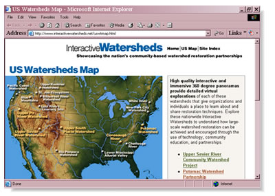 Interactive Watersheds Website