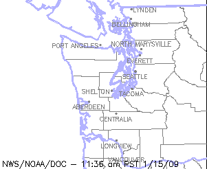 Map of 1/15/09 Spots