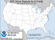 Yesterday's storm reports