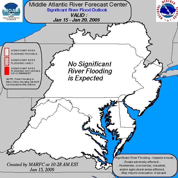 The Current Flood Potential Outlook for the MARFC