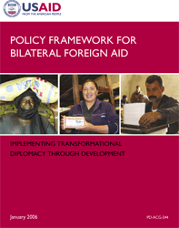 Policy Framework for Bilateral Foreign Aid