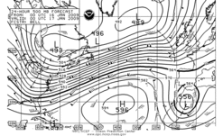 Latest 24 hour Atlantic 500 mb forecast--Offshore