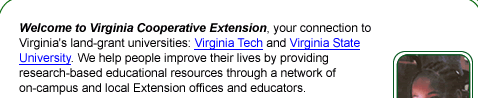 Description of Virginia Cooperative Extension. See text only page for details.