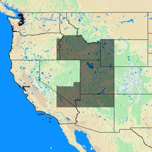 Domain Coverage for Eastern Great Basin GACC (Fire Center)