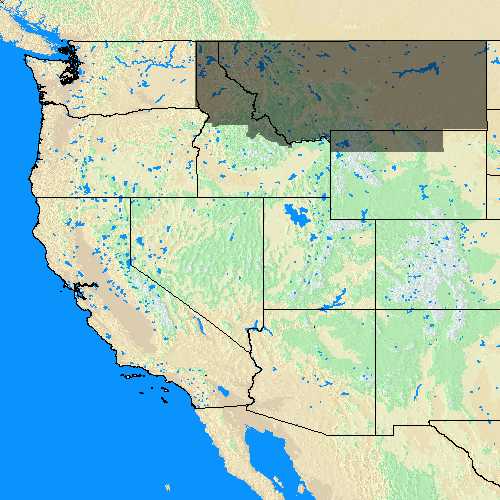 Domain Coverage for Northern Rockies GACC (Fire Center)