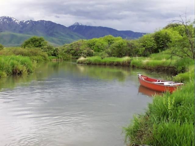 red canoe