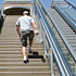 Photo: Choosing the Stairs.